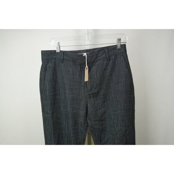 John Varvatos Slim Mens Black Blue Pants Sz 50 Brand New